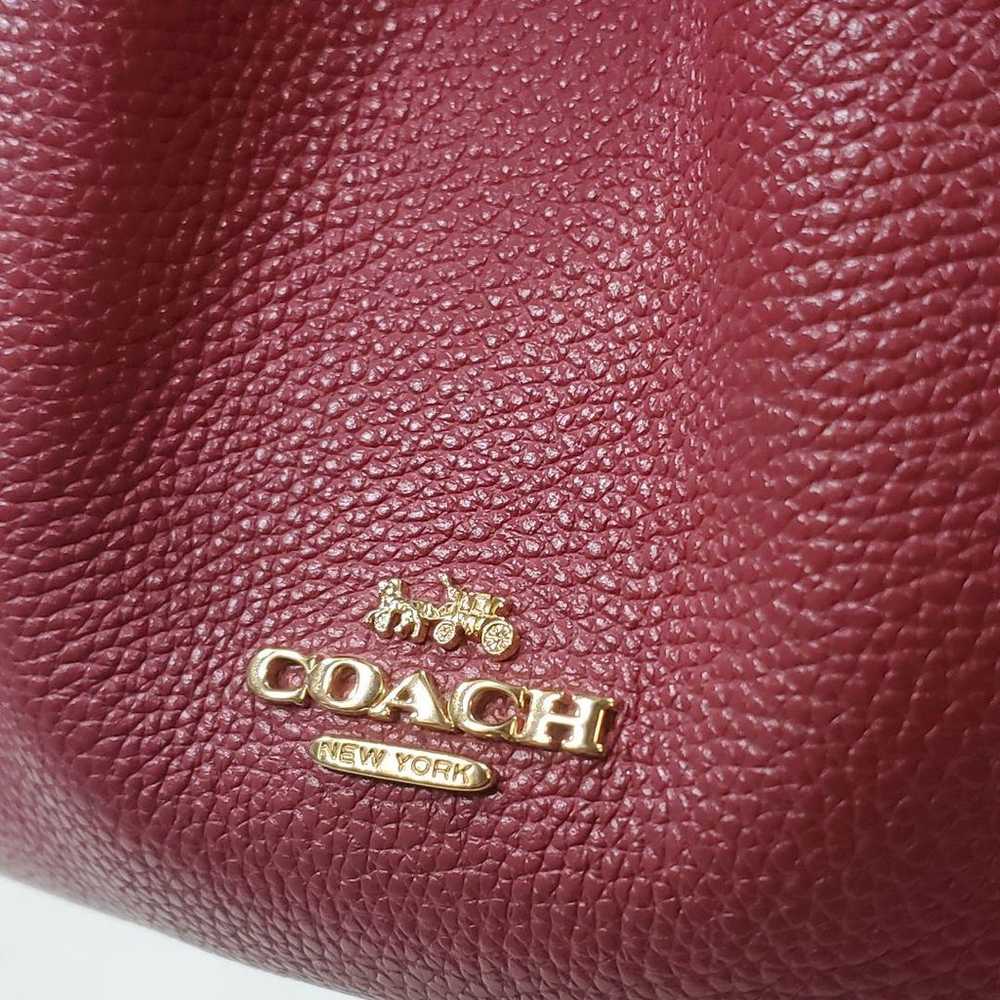 Coach Bag Wine Red Shoulder Bag 2way - image 2