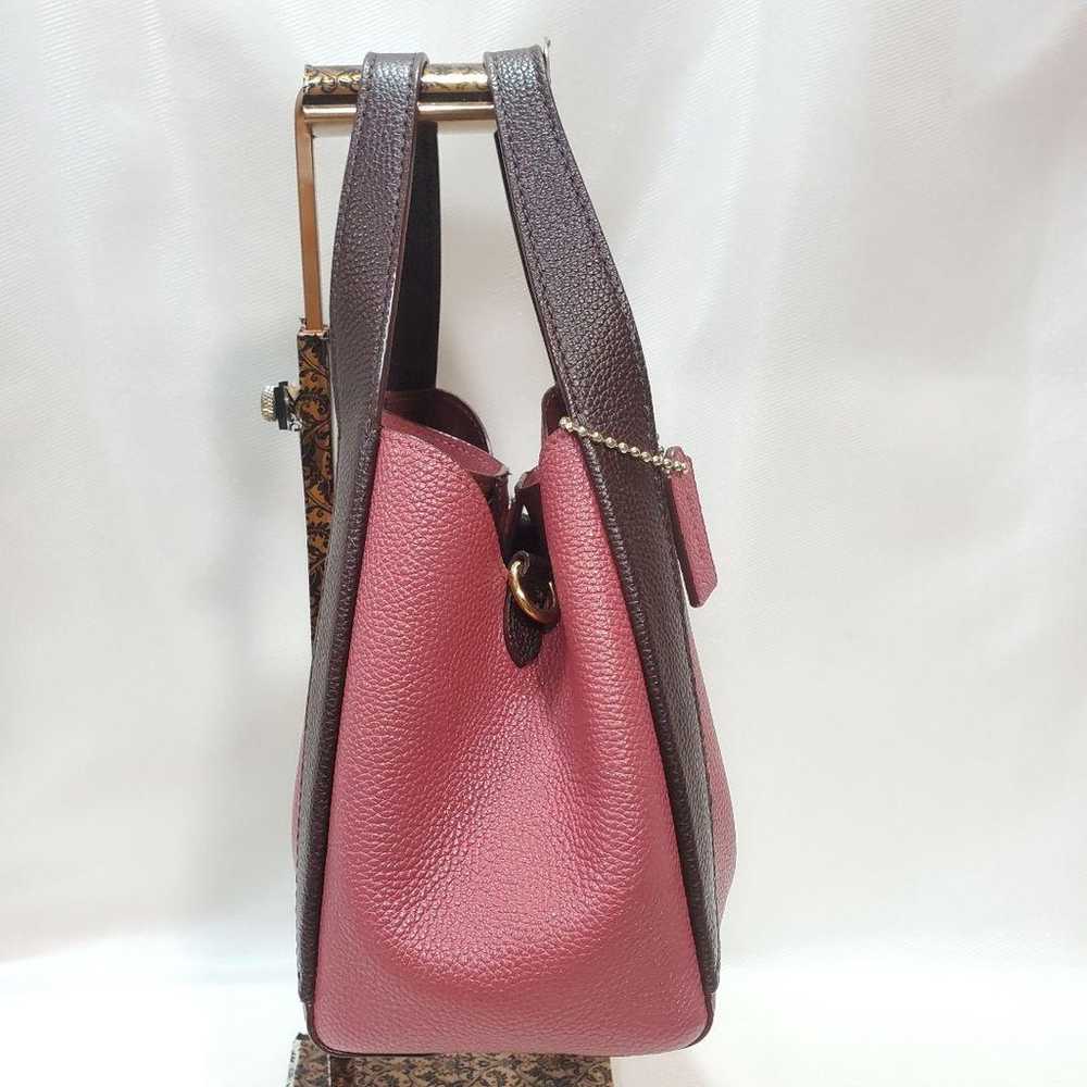 Coach Bag Wine Red Shoulder Bag 2way - image 6