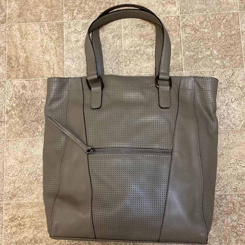 belle and bloom large grey tote bag - image 2