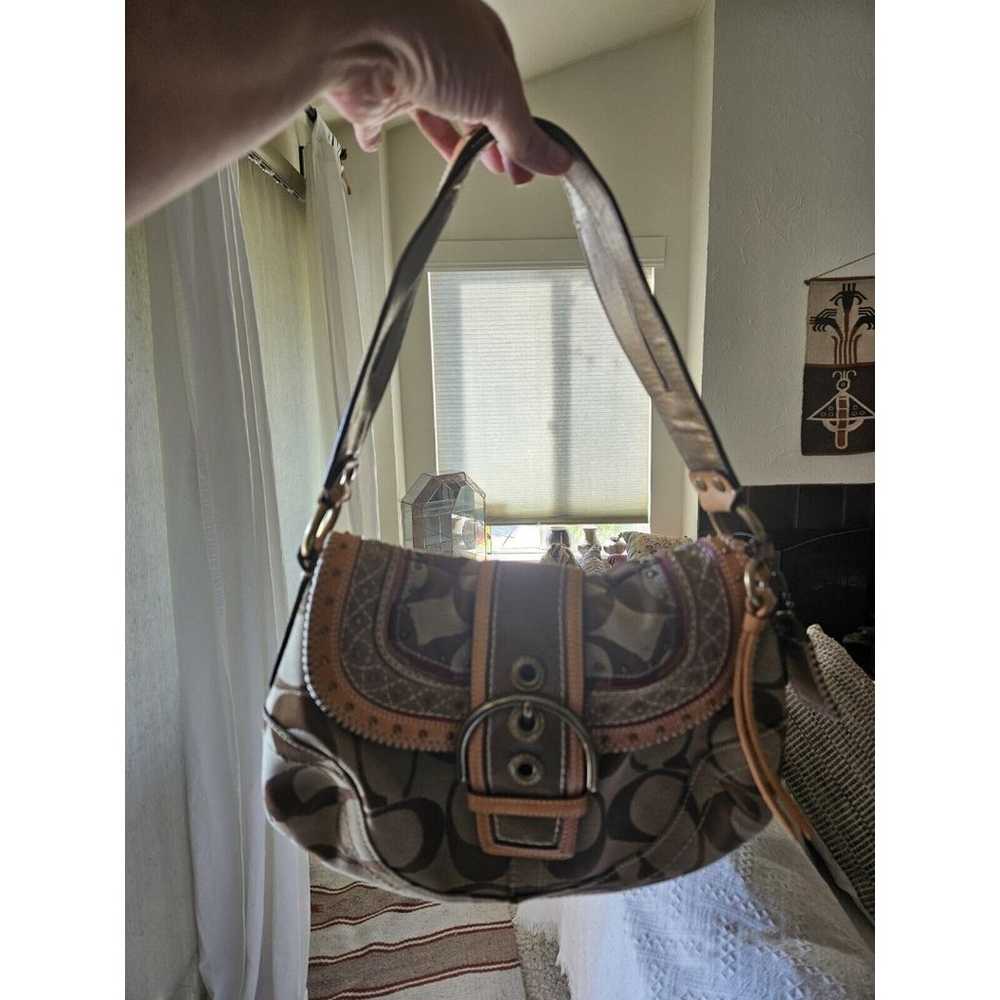 Coach Signature Brown Canvas Limited Edition Whip… - image 3