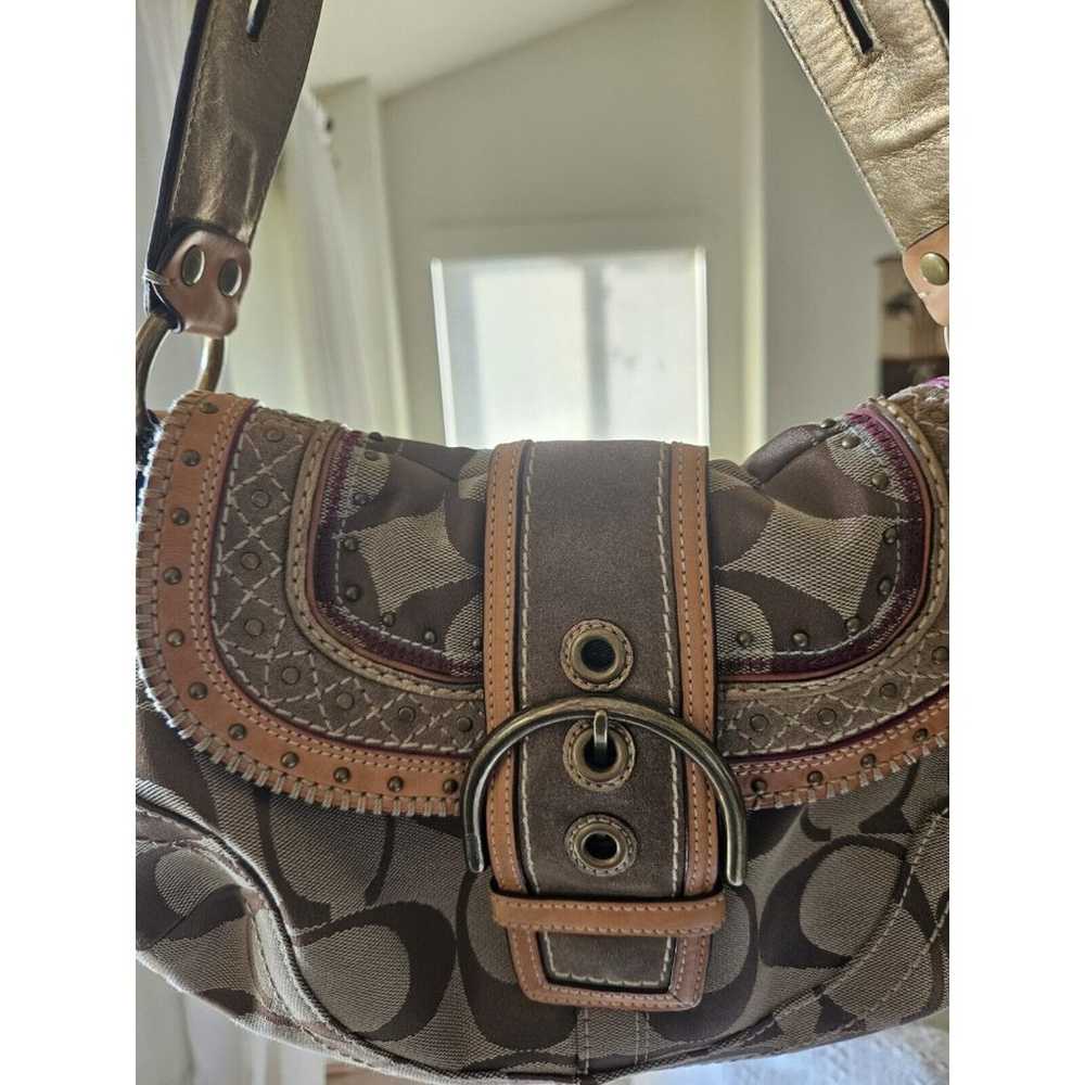 Coach Signature Brown Canvas Limited Edition Whip… - image 4