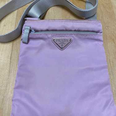 PRADA Pink Saffiano Shoulder Bag