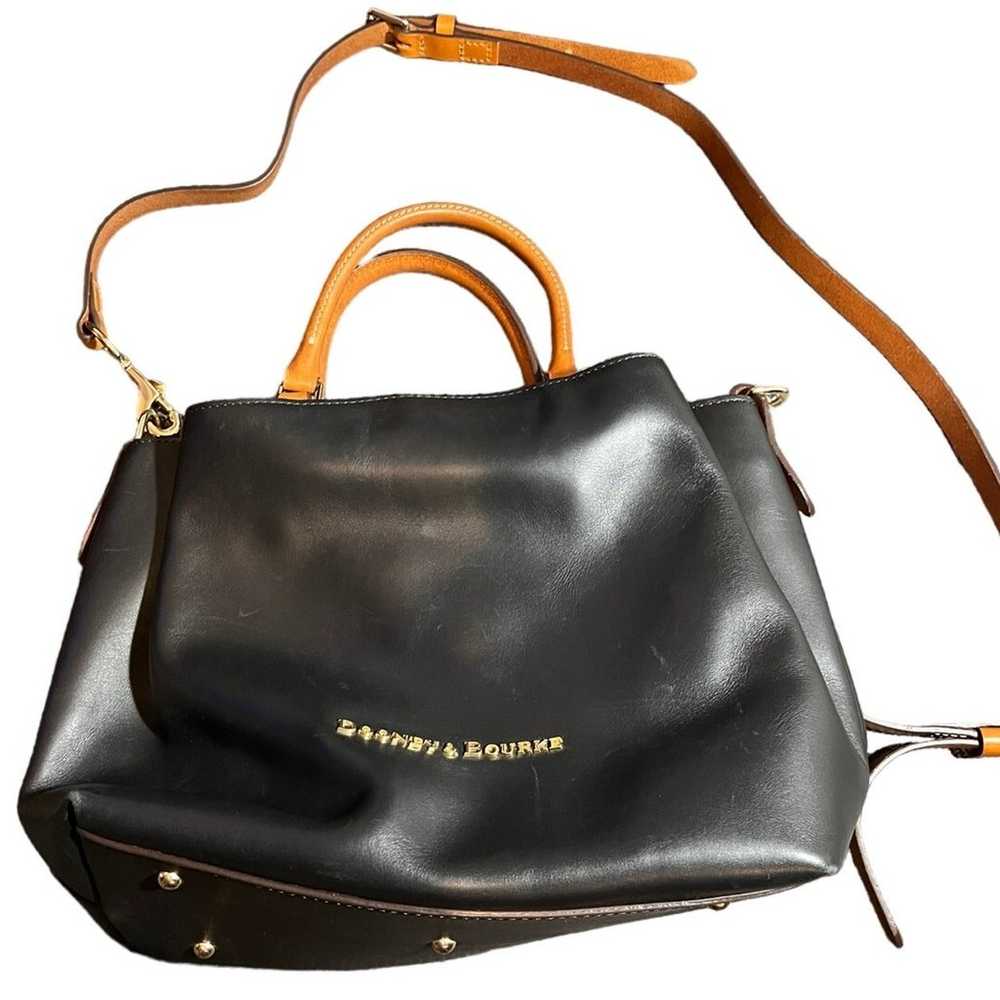 DOONEY & BOURKE City Barlow Satchel Black Leather… - image 1