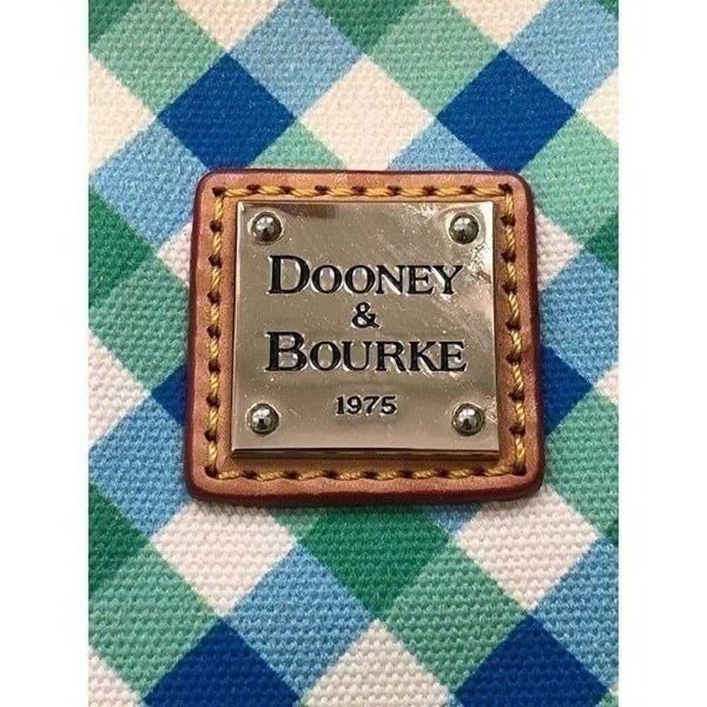 Dooney & Bourke Elsie Green Blue Zipped Satchel - image 2