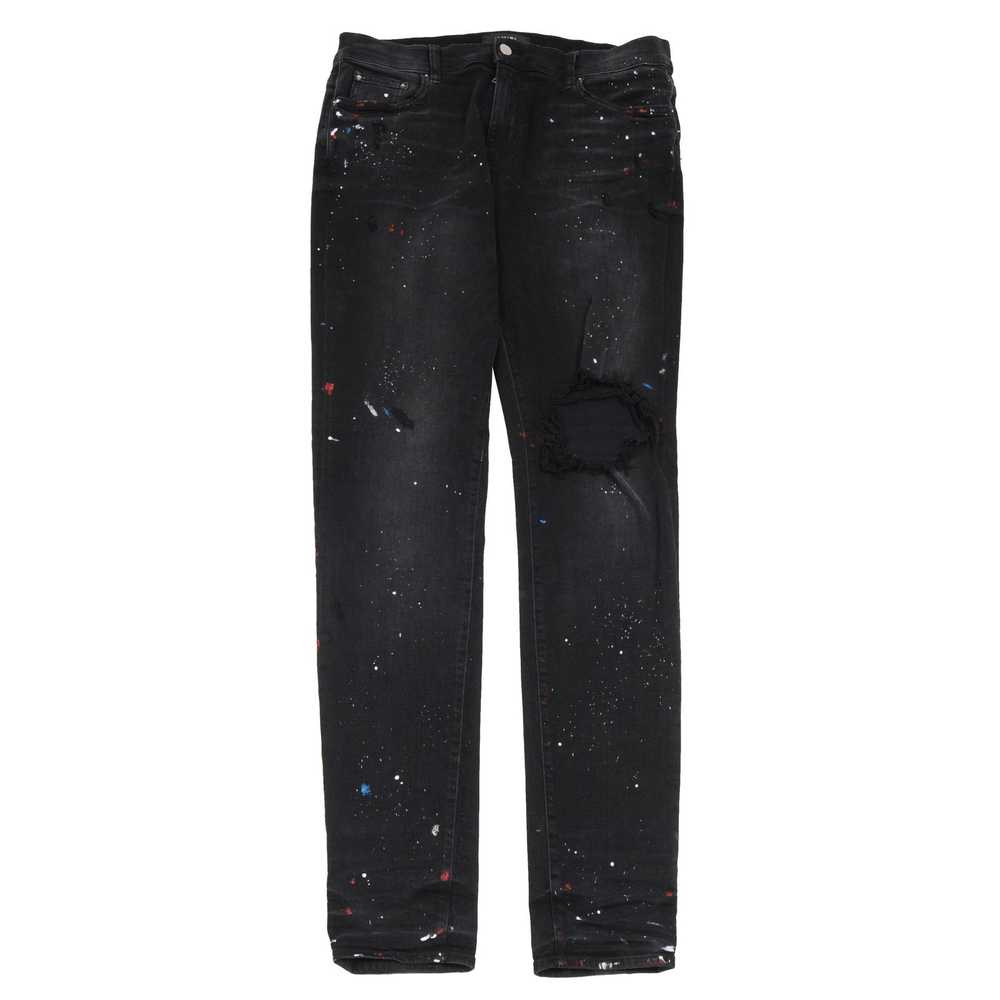 Amiri Paint Splatter Broken Knee Blowout Distress… - image 1