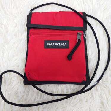 Balenciaga Explorer Red Shoulder Strap Pouch