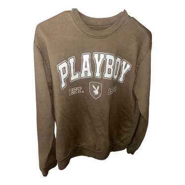 Playboy Men's Classic Logo Garment Dye deals Crewneck Sweatshirt in Brown Vintage Wash