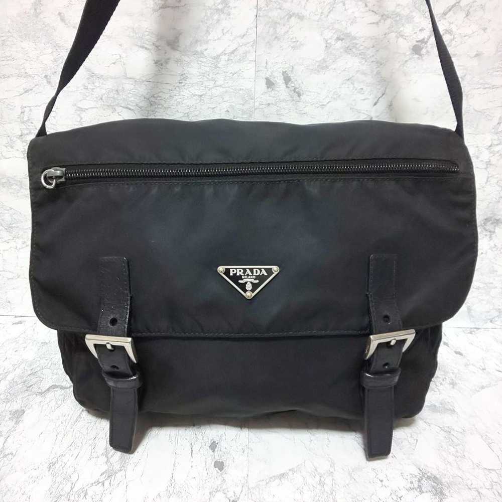 PRADA Tessuto Mini Messenger Bag with Triangular … - image 2