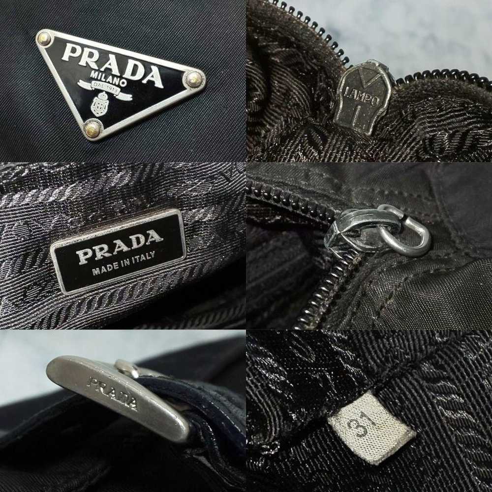 PRADA Tessuto Mini Messenger Bag with Triangular … - image 9