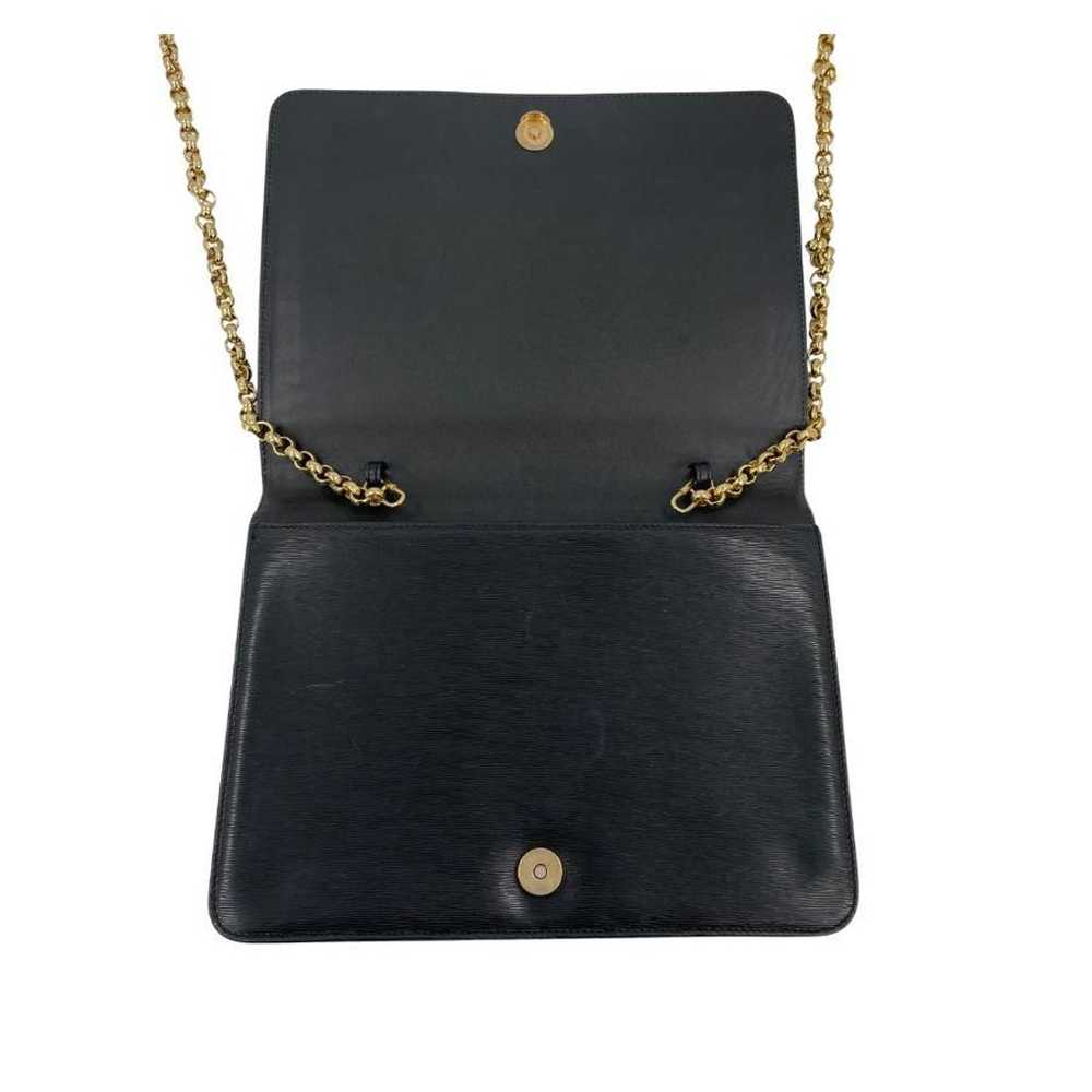 CHLOE Chain Shoulder Bag Leather Black RB833 - image 10