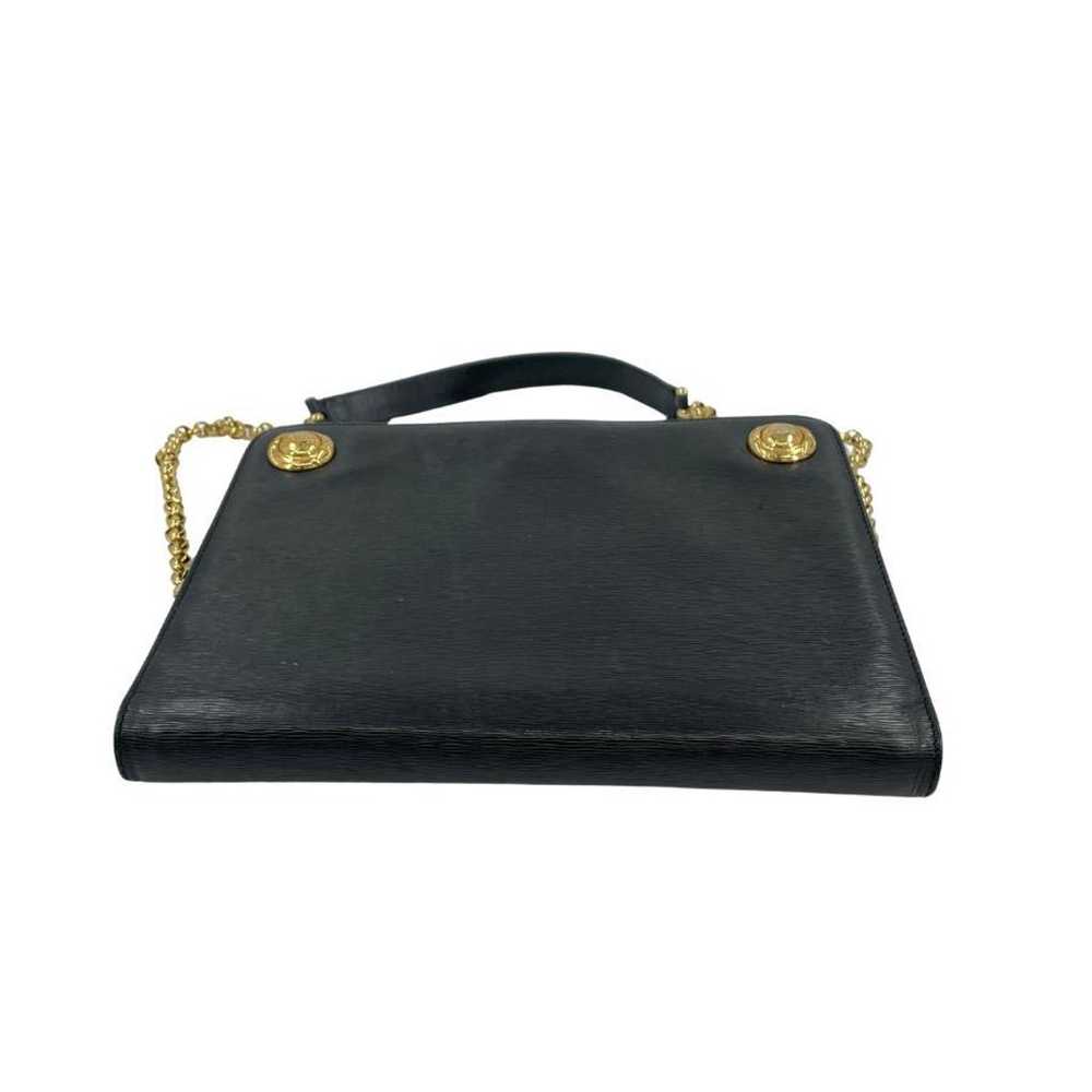 CHLOE Chain Shoulder Bag Leather Black RB833 - image 4