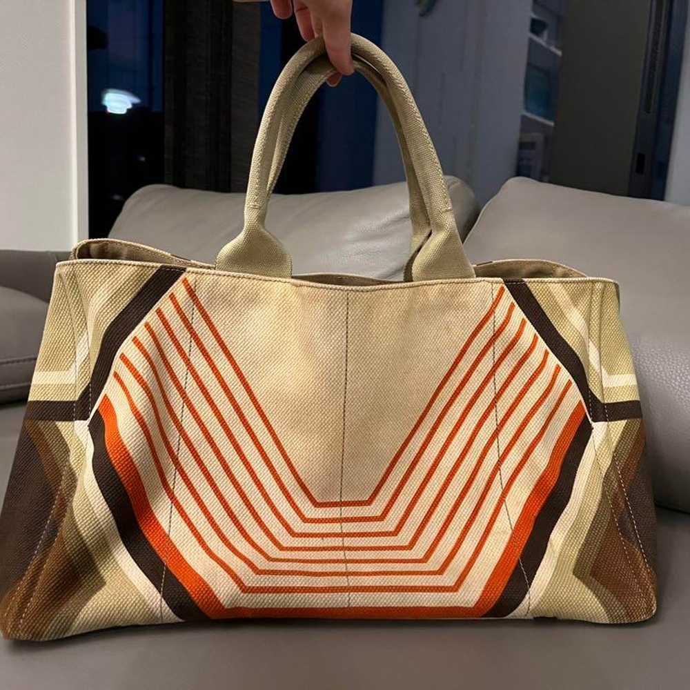 PRADA Canvas Limited Edition Geometric Pattern - image 1