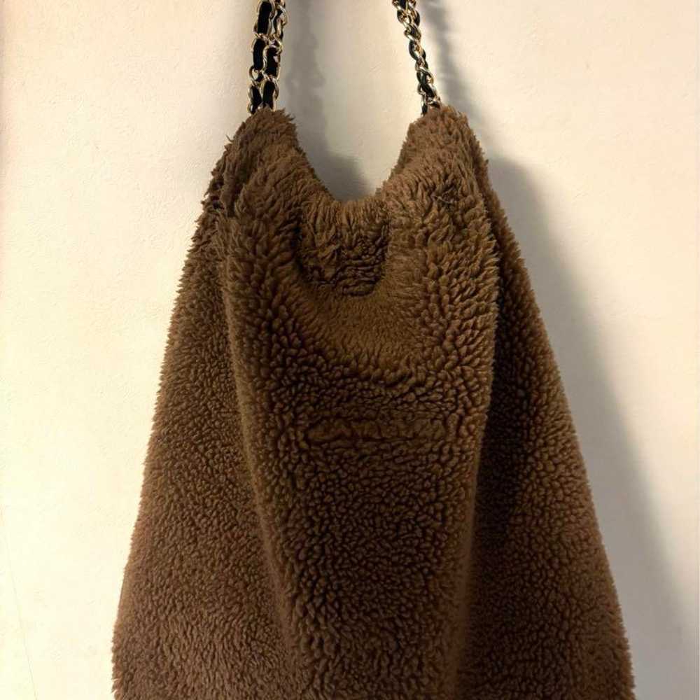 VIOLAD'ORO ELMO Eco-fur Tote Bag Brown - image 3