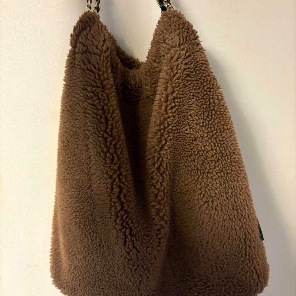 VIOLAD'ORO ELMO Eco-fur Tote Bag Brown - image 4