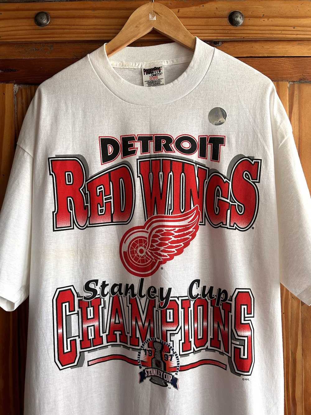 NHL × Sportswear × Vintage 1997 Redwings Stanley … - image 2