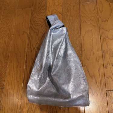 Maison Margiela Small Silver Leather Bag - image 1