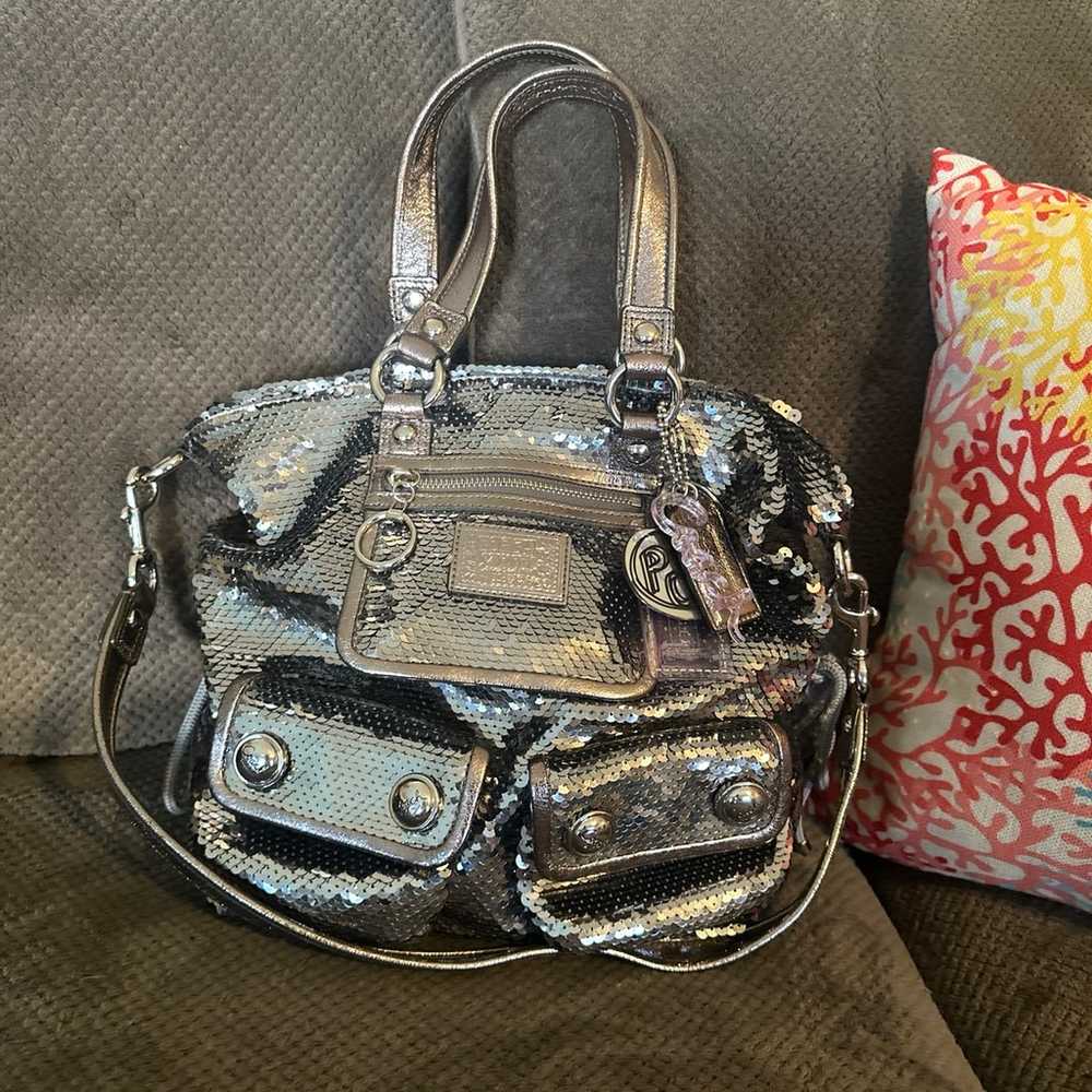 Limited Edition Coach Poppy Spotlight Silver Gunm… - image 1