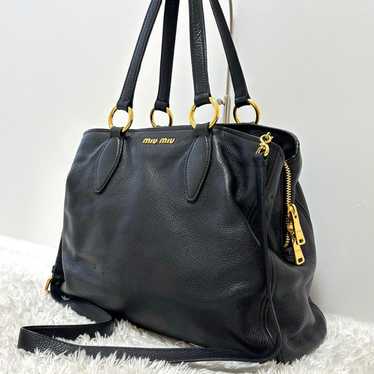 【Excellent condition】 Miu Miu Vittelo Caribe tote… - image 1