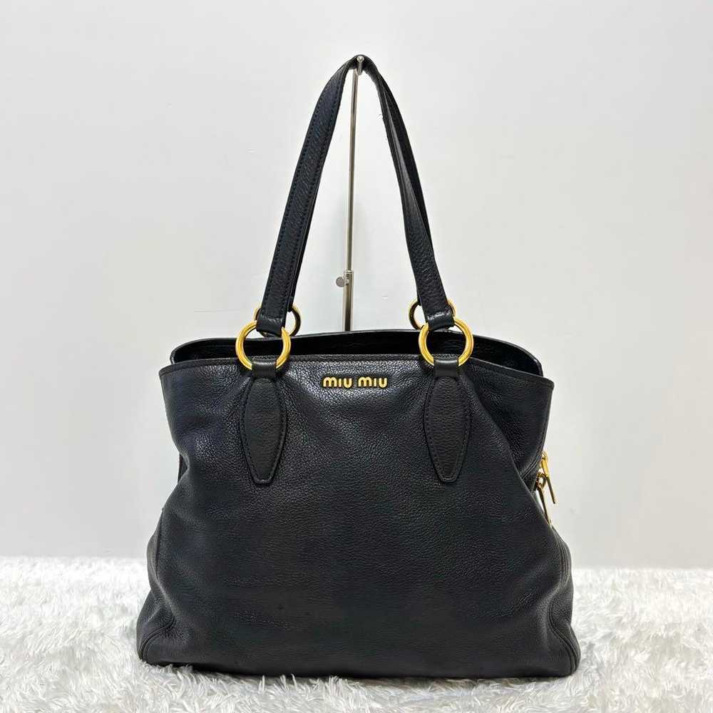 【Excellent condition】 Miu Miu Vittelo Caribe tote… - image 2