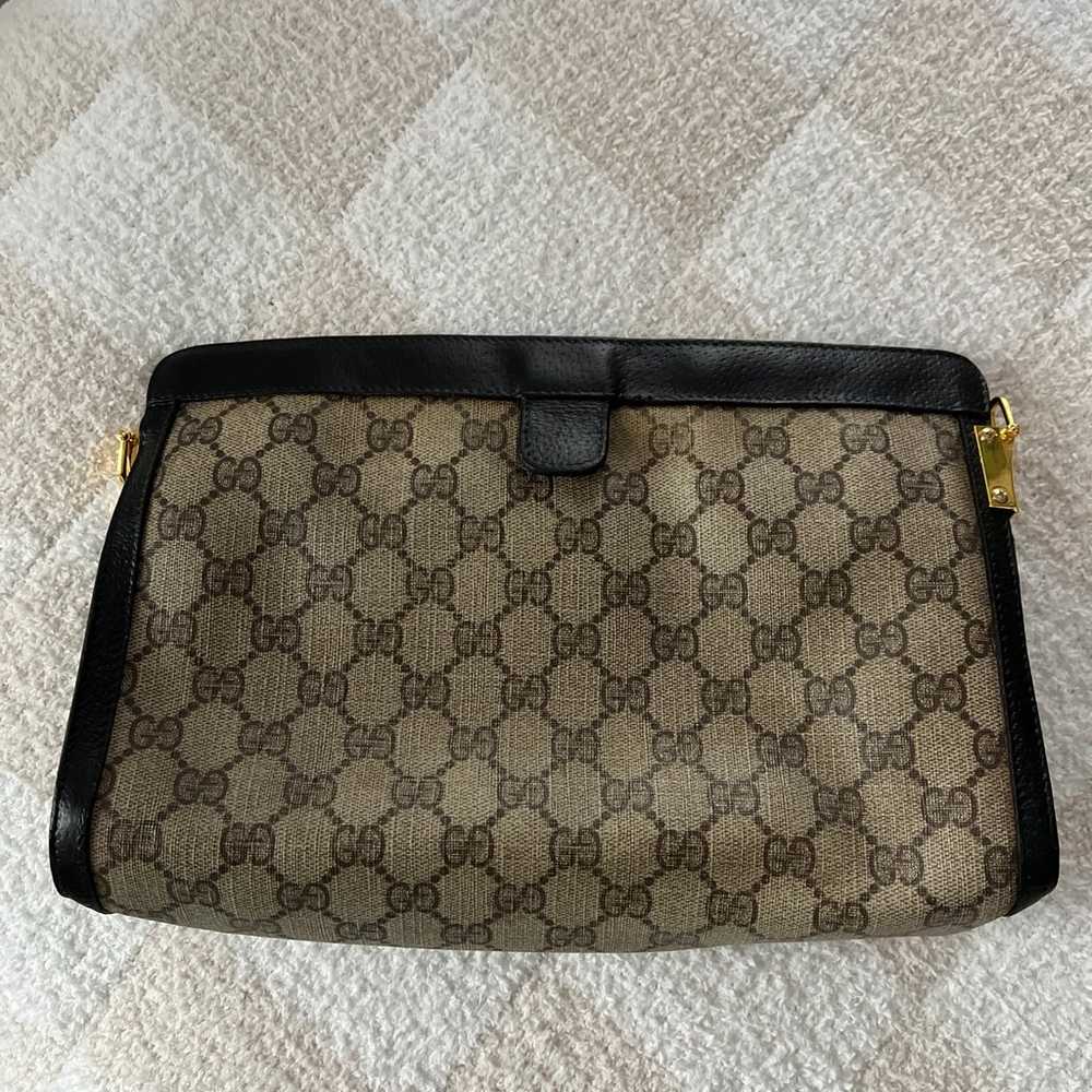 Authentic: Vintage, Gucci Web Sherry Line Clutch … - image 3