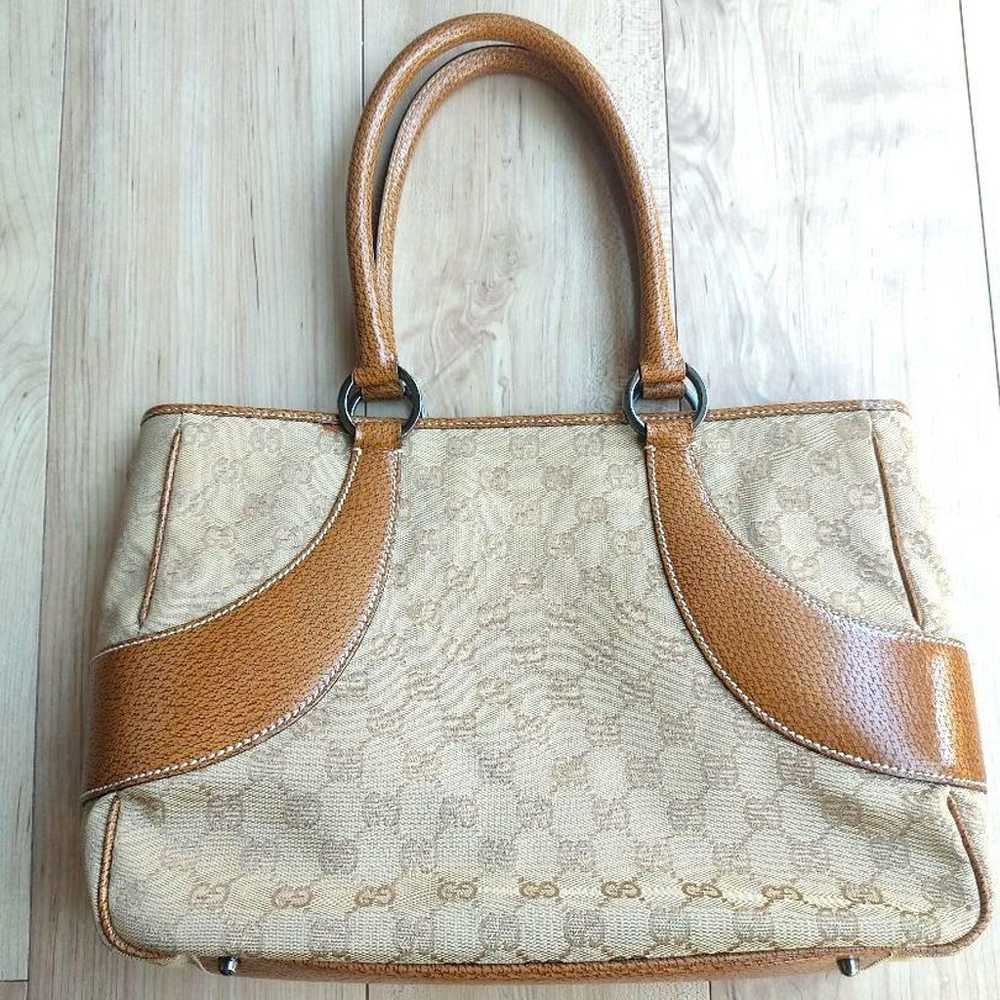 Gucci GG Pattern Canvas Tote Bag. - image 1