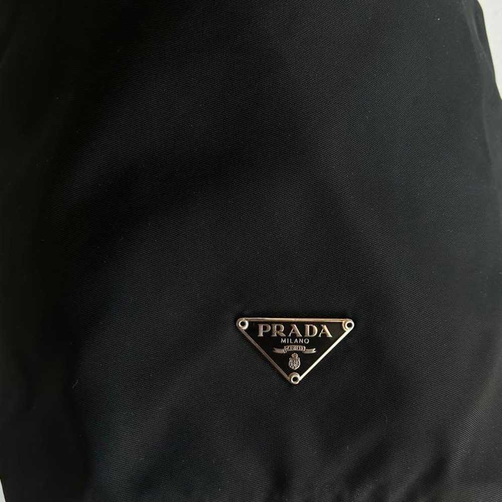 PRADA Black Nylon Drawstring Bag - image 6