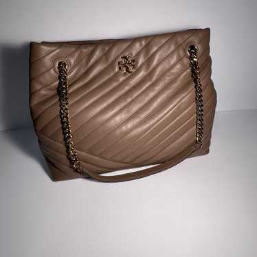 Tory Burch Kira Chevron Tote Taupe