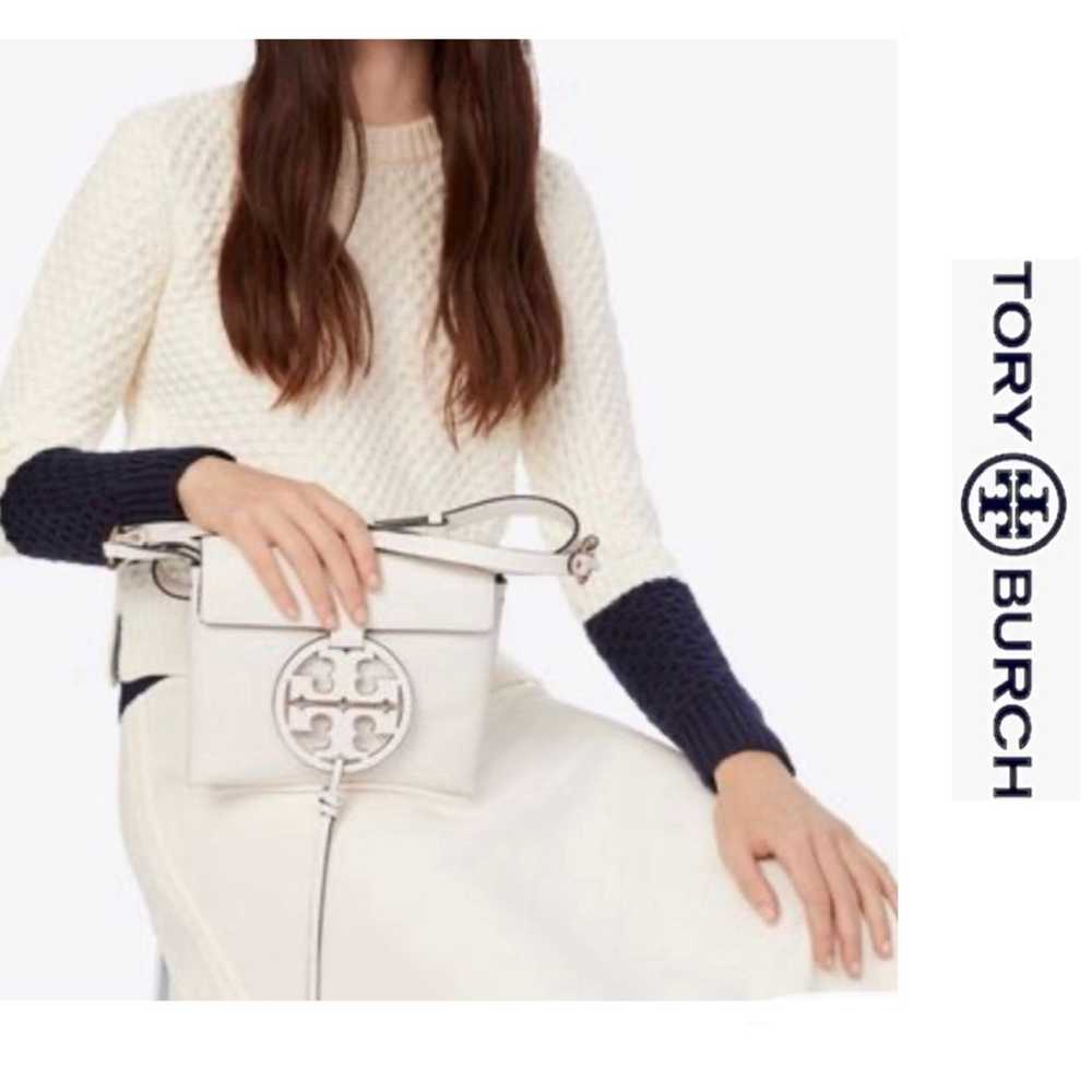 Tory Burch Miller Crossbody in Soft White Smooth … - image 1