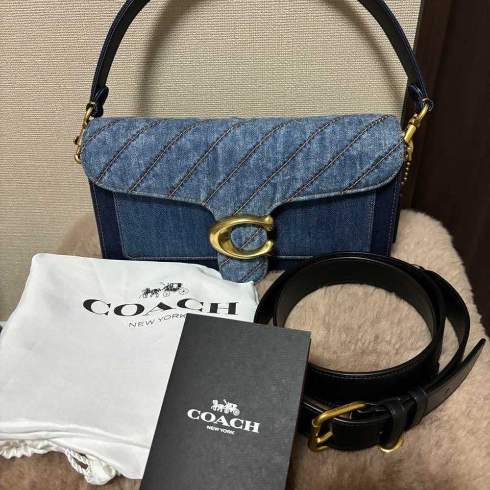 Coach Tabby Bag Denim - image 1