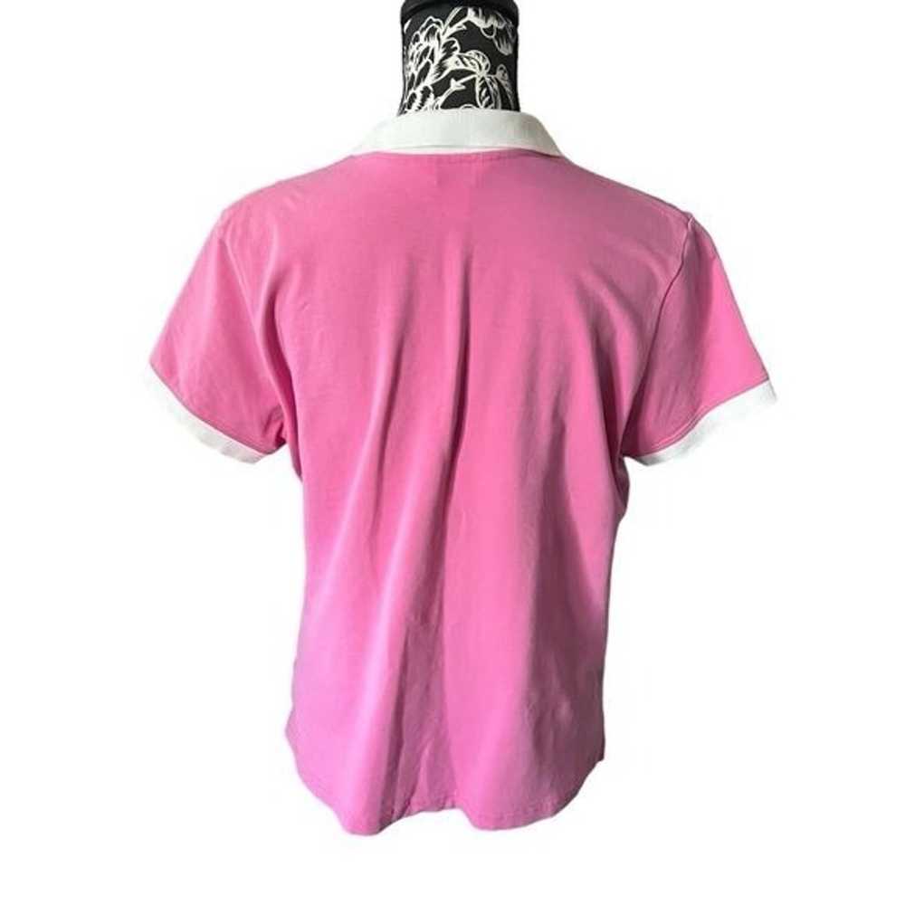 Lilly Pulitzer White Label Vintage Pink Polo Shir… - image 3