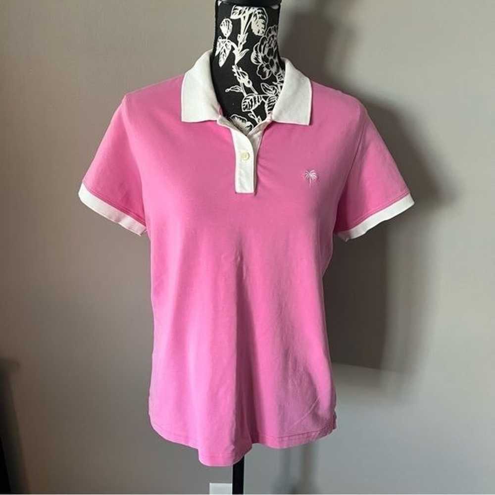 Lilly Pulitzer White Label Vintage Pink Polo Shir… - image 4