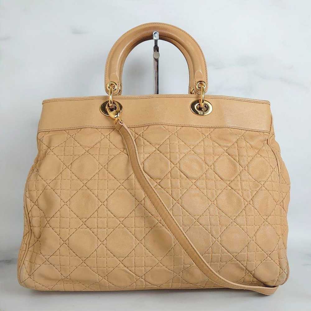 Christian Dior Lady Dior Canage Beige Handbag - image 3