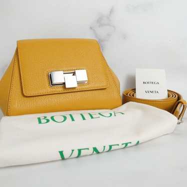 Bottega Veneta Flap Cube Belt Bag Mustard Waist Ba