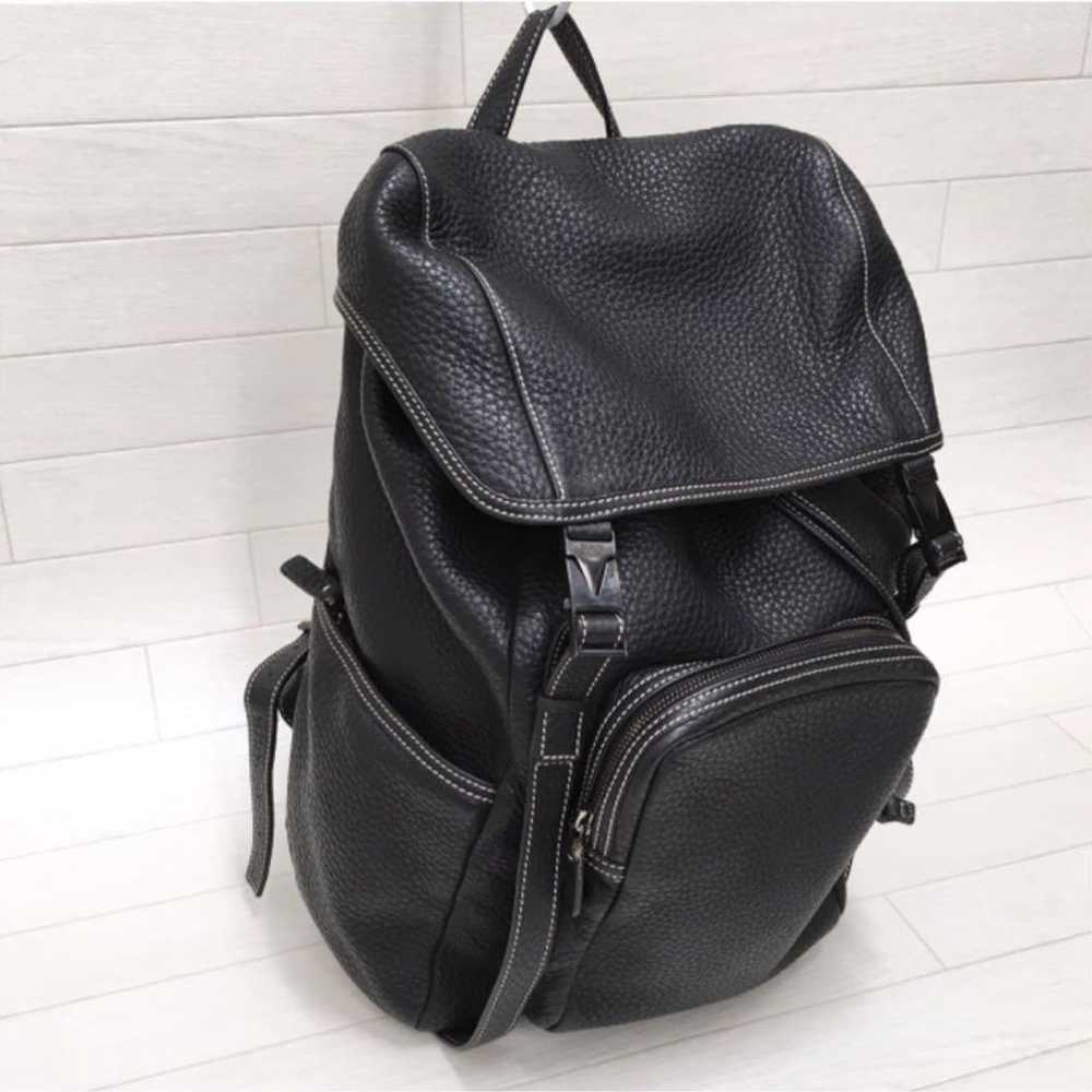 TOD'S Leather Rucksack Backpack Black - image 2