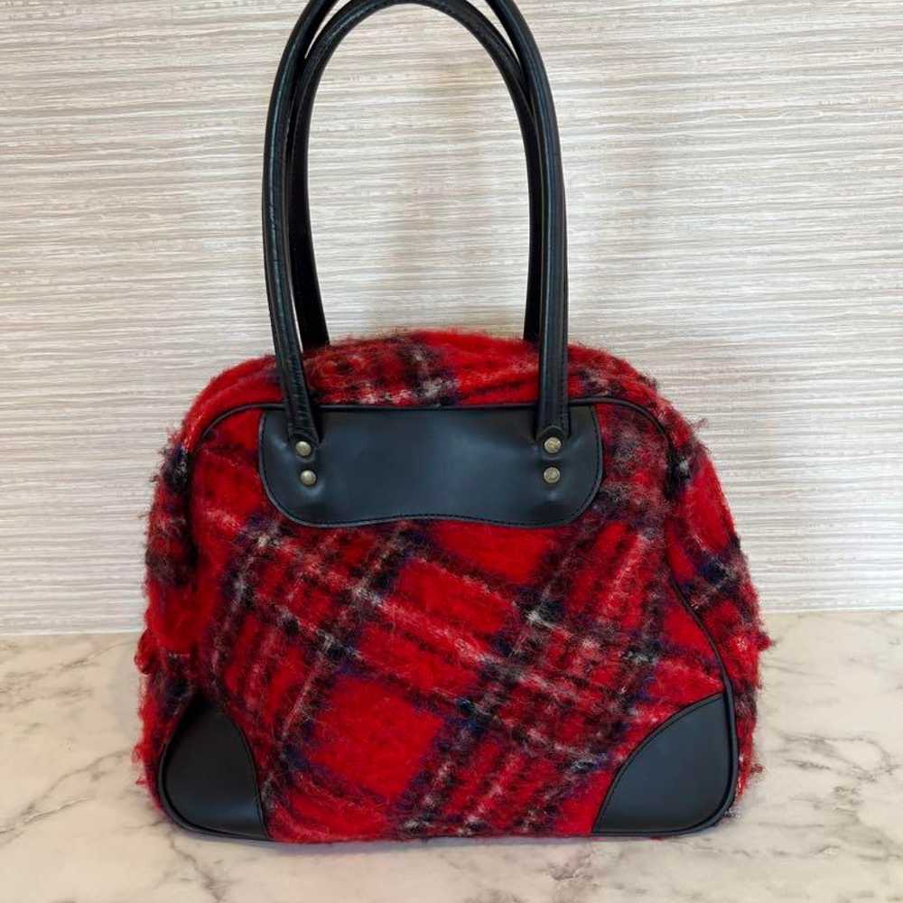 HYOMA Usa Hyoma Bag Boston Bag Mohair-style Check - image 4