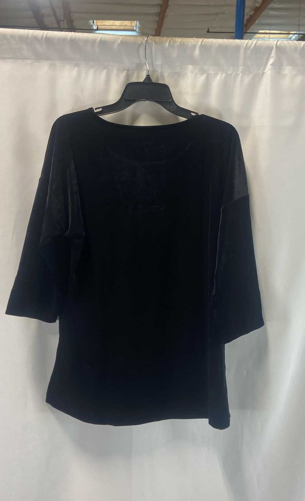 NWT Chico's Womens Black Velvet Travelers 3/4 Sle… - image 2