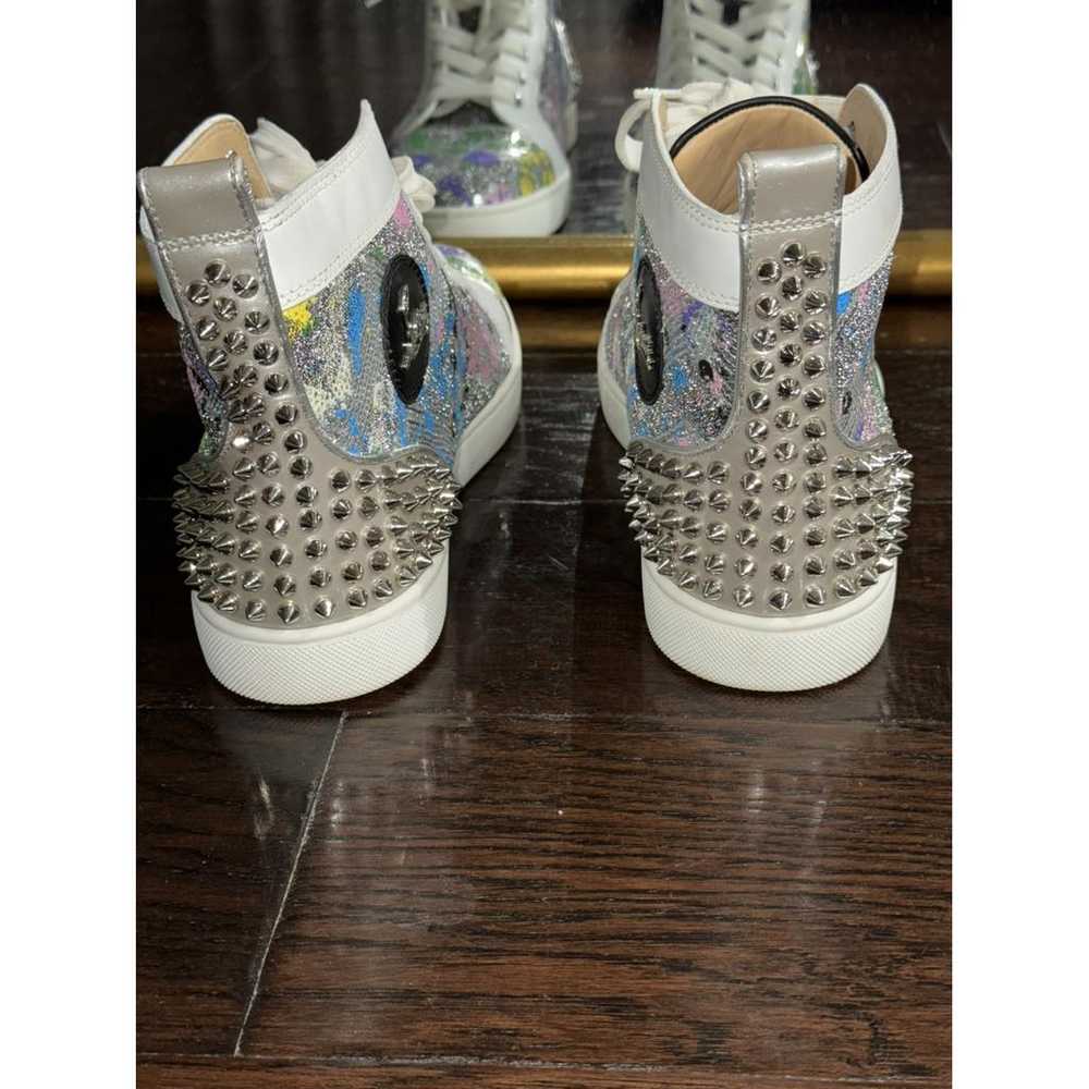 Christian Louboutin Louis leather high trainers - image 6