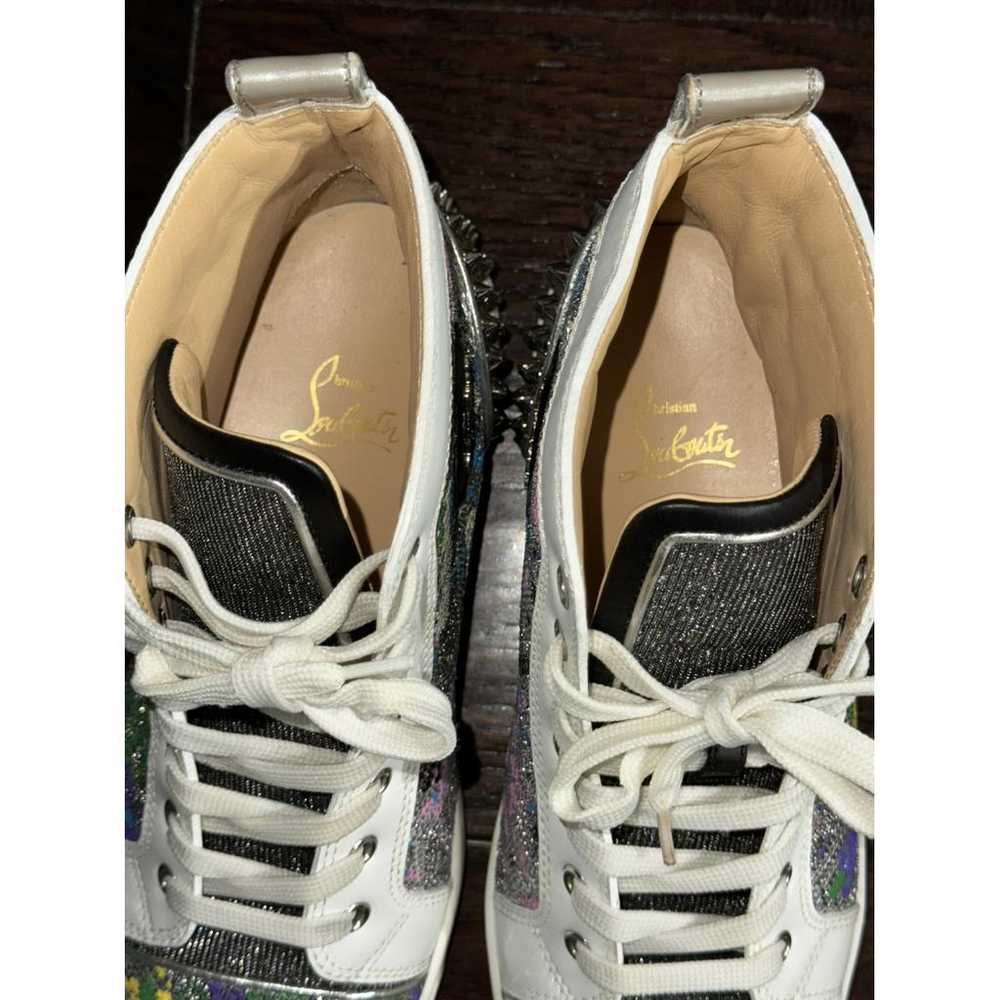 Christian Louboutin Louis leather high trainers - image 7