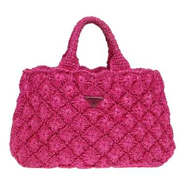 Prada Canapa Pink Canvas Handbag (Pre-Owned) - image 1