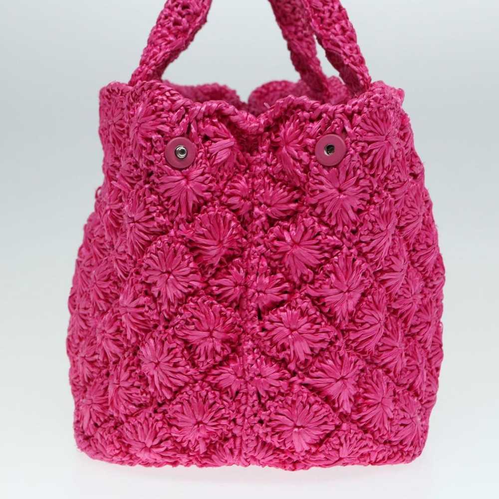 Prada Canapa Pink Canvas Handbag (Pre-Owned) - image 3