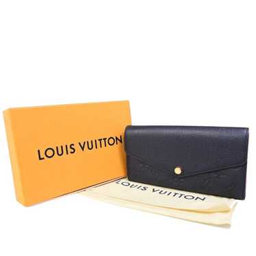 Louis Vuitton Sarah Navy Leather Wallet (Pre-Owned