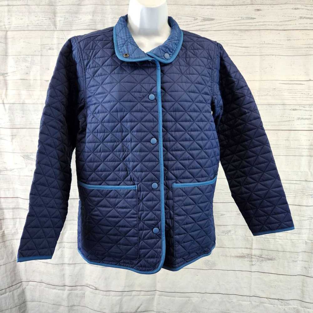 Vintage Lands End Womens Quilted Reversible Jacke… - image 1