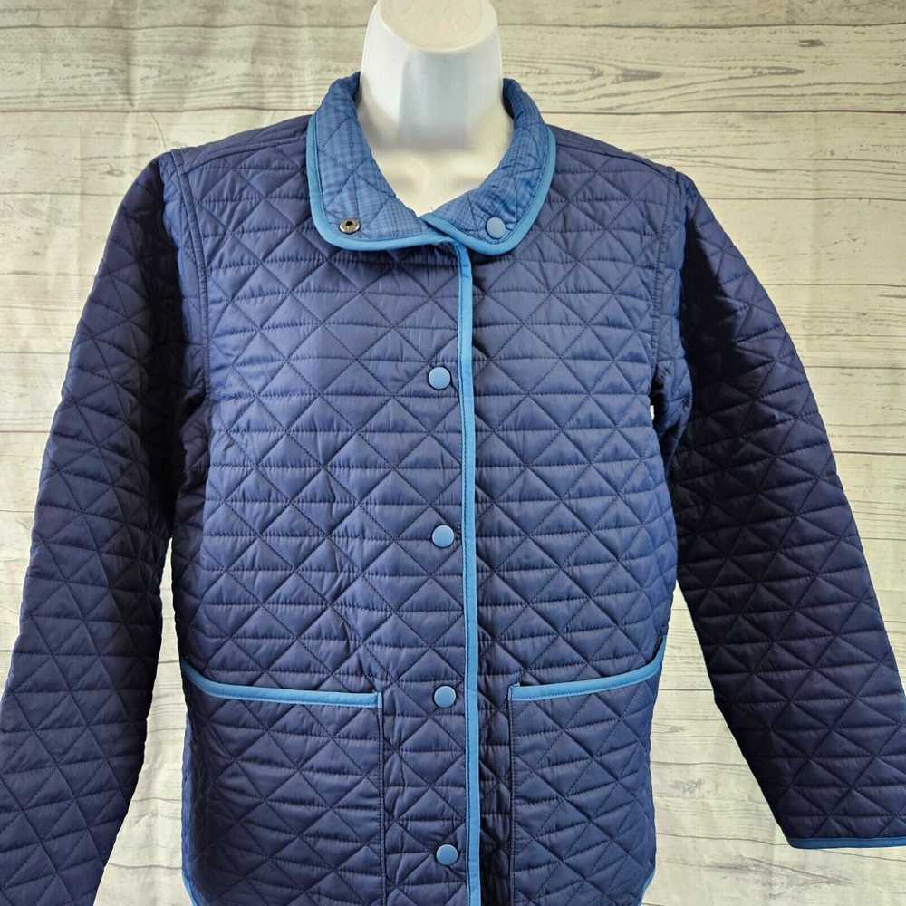 Vintage Lands End Womens Quilted Reversible Jacke… - image 2