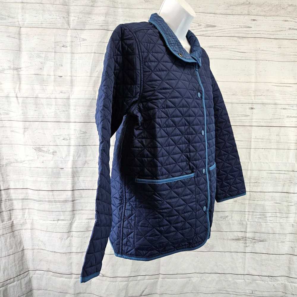 Vintage Lands End Womens Quilted Reversible Jacke… - image 3