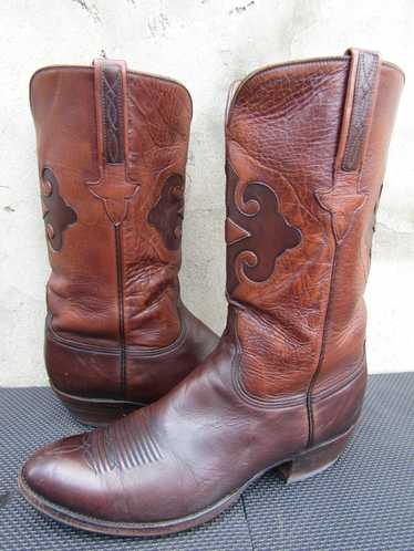 Lucchese Vintage Lucchese Classics Brown inlay Co… - image 1