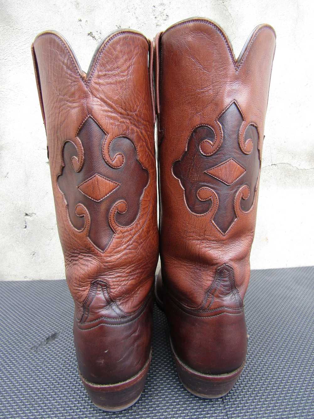 Lucchese Vintage Lucchese Classics Brown inlay Co… - image 6