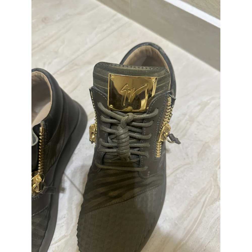 Giuseppe Zanotti Urchin leather low trainers - image 2