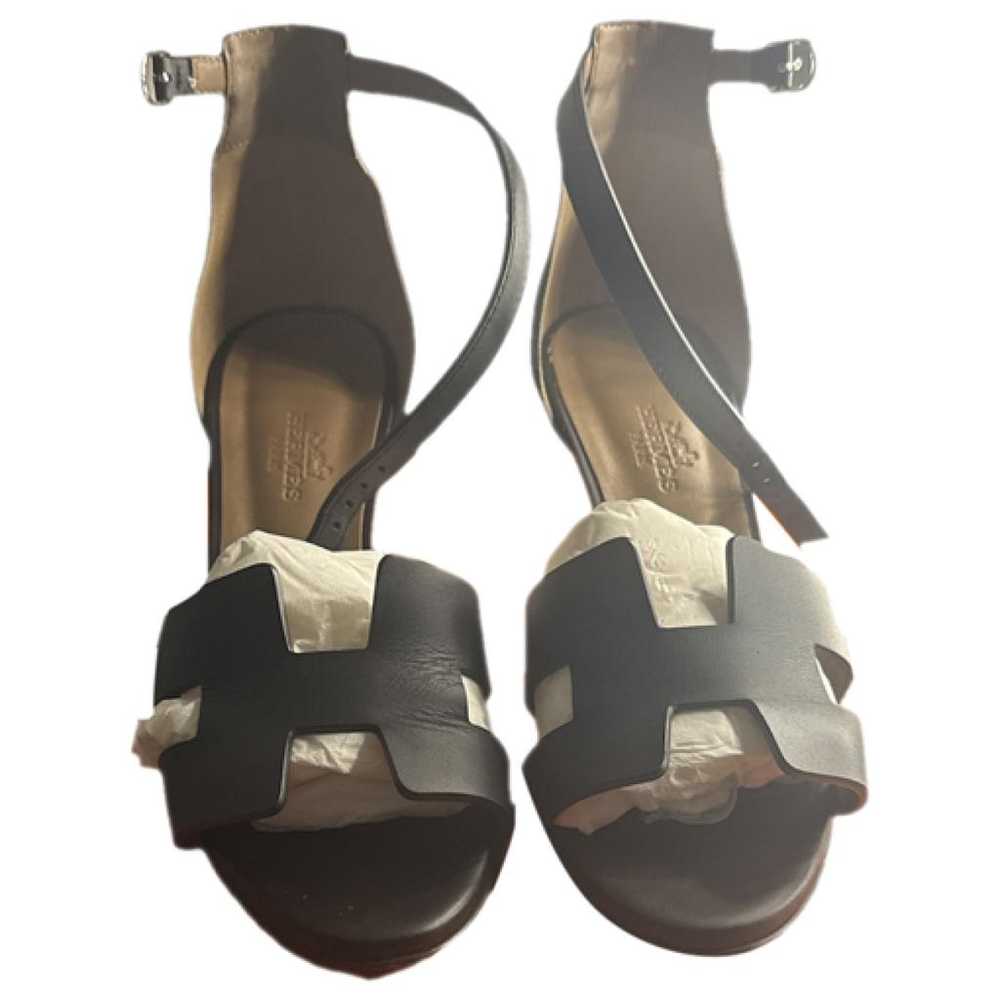 Hermès Legend leather sandal - image 1