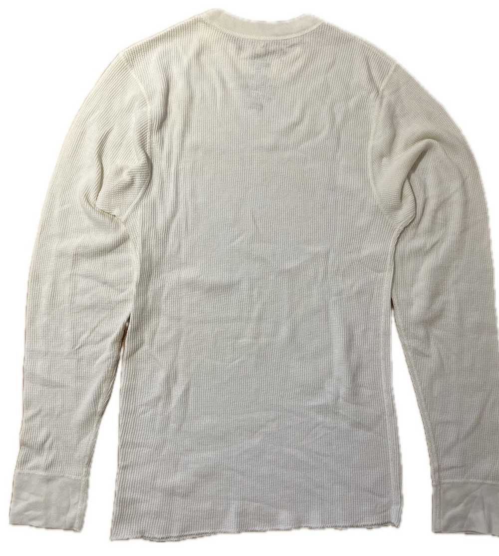 Supreme SUPREME HANES THERMAL CREW WHITE - image 2