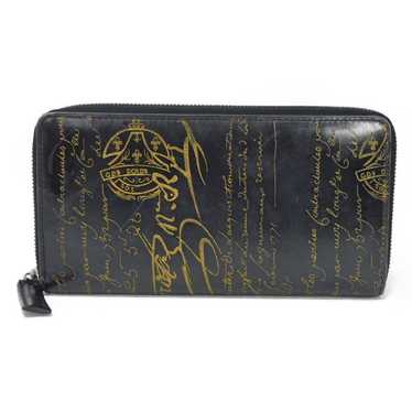 小物 Berluti ITAUBA Silver Scritto LongWallet Itauba Wide Gradiant Scritto Leather Long Zipped Wallet